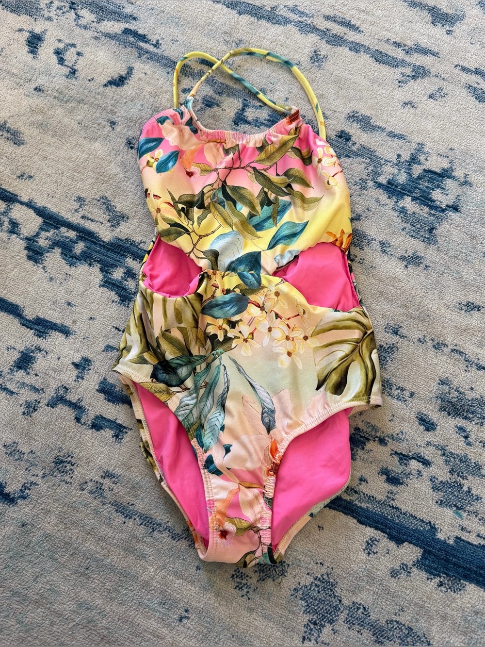 Pilyq PQ Girl’s Cutout Sides One-piece Swimsuit Size 12